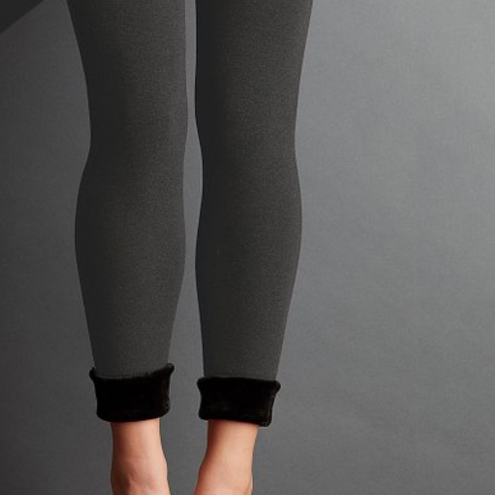 New Lemon Collection Faux Fur Lined Leggings L/XL Large/XLarge - Cozy